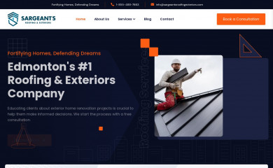 sargeantsroofingexteriors.com screenshot