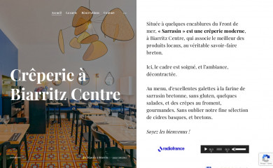 sarrasin-biarritz.fr screenshot