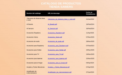 sawers.com.bo screenshot