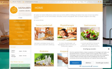 sauna-leben.de screenshot