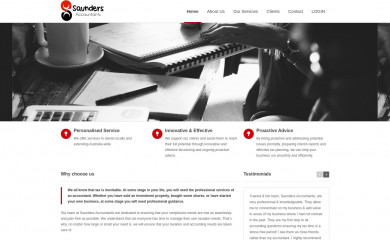saundersaccountants.com.au screenshot