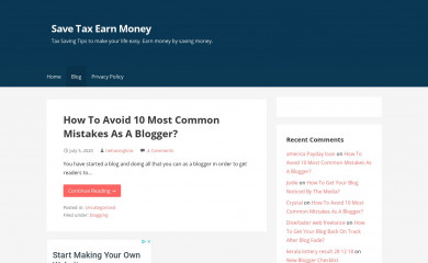 http://savetaxearnmoney.com screenshot