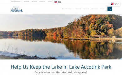 savelakeaccotink.org screenshot