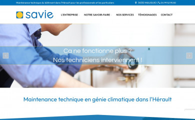 savie-maintenance.fr screenshot