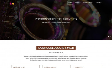 saxofooneducatie.nl screenshot