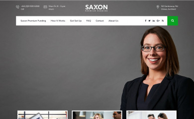 saxonpremiumfunding.co.nz screenshot