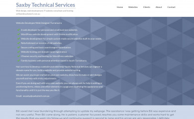 saxbytech.com.au screenshot
