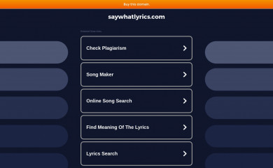 saywhatlyrics.com screenshot
