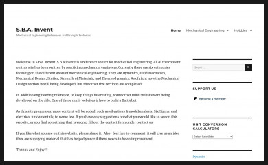 sbainvent.com screenshot