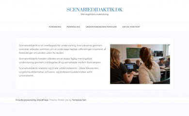 scenariedidaktik.dk screenshot