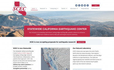 scec.org screenshot