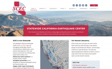 scec.org screenshot