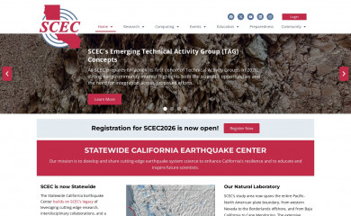 scec.org screenshot
