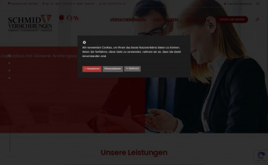 schmidversicherungen.at screenshot