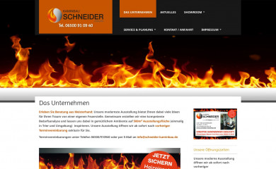 schneider-kaminbau.de screenshot