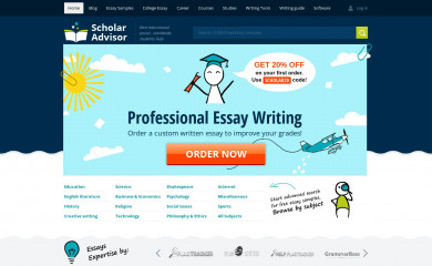scholaradvisor.com screenshot