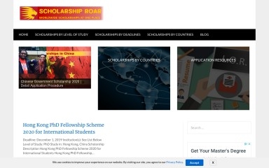 scholarshiproar.com screenshot