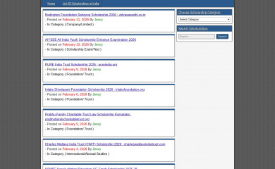 scholarships.net.in screenshot