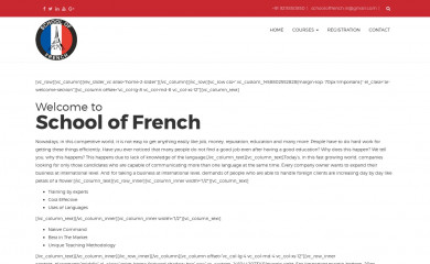schooloffrench.in screenshot