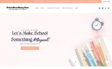 schoolrunmessybun.com screenshot