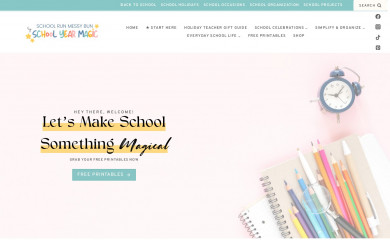 schoolrunmessybun.com screenshot