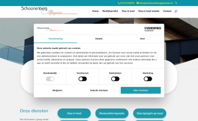 schoonenbergglazenier.nl screenshot