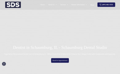 schaumburgdentalstudio.com screenshot