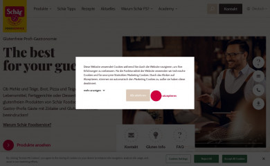 schaer-foodservice.com screenshot