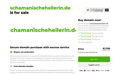 schamanischeheilerin.de screenshot