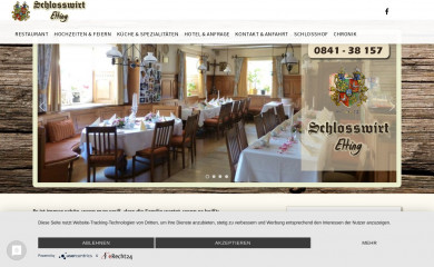 schlosswirt-etting.de screenshot