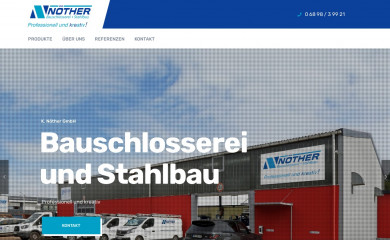 schlosserei-noether.de screenshot