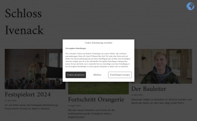 schlossivenack.de screenshot