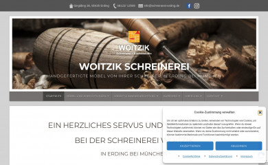 schreinerei-erding.de screenshot