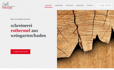 schreinerei-rothermel.de screenshot