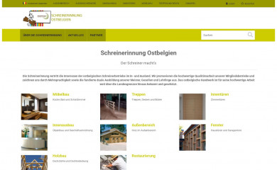 schreinerinnung.be screenshot
