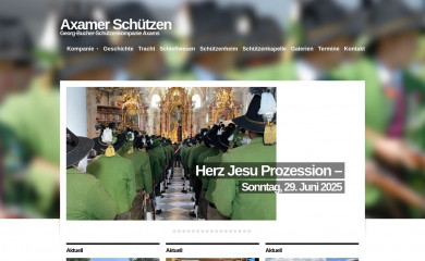 schuetzen-axams.at screenshot