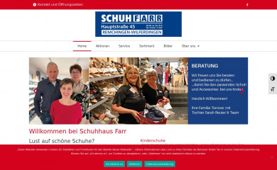 schuh-farr.de screenshot