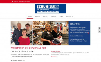 schuh-farr.de screenshot