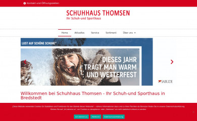 schuhhaus-thomsen.de screenshot