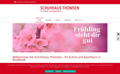 schuhhaus-thomsen.de screenshot