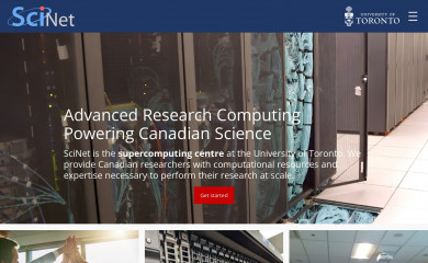 scinethpc.ca screenshot