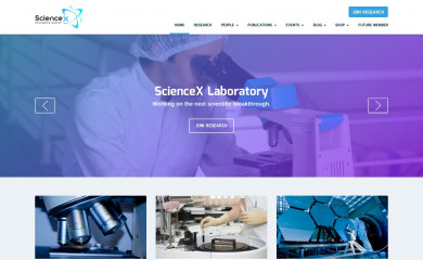 http://sciencex.wpmanageninja.com/ screenshot
