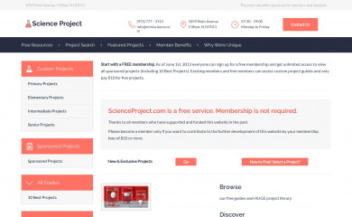 scienceprojects.org screenshot