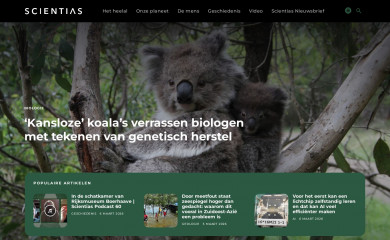 scientias.nl screenshot