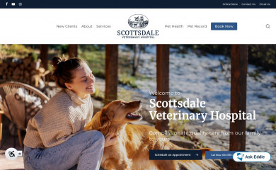 scottsdalevethospital.com screenshot
