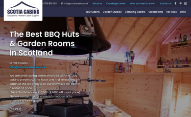 scotiacabins.co.uk screenshot