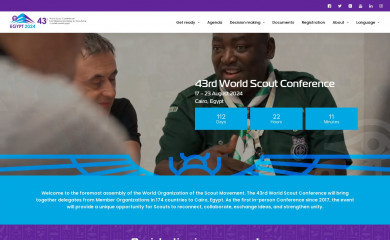 scoutconference.org screenshot