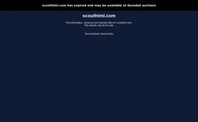 scouthtml.com screenshot