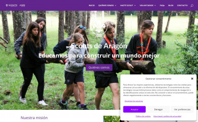scoutsdearagon.org screenshot