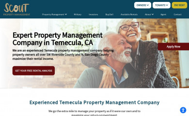 scoutpropertymanagement.com screenshot